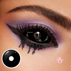 Magmoos Blind Black Full Sclera Crazy Coloured Contact Lenses Acuvue