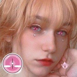 Magmoos Hibana Pink Coloured Contact Lenses Acuvue