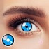 Magmoos Black Lobelia Blue Coloured Contact Lenses Biotrue