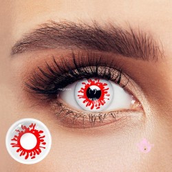 Magmoos  Trauma Red Coloured Contact Lenses 