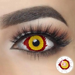 Magmoos Fever Yellow And Red Sclera Halloween Lenses 
