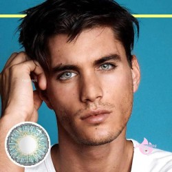 Magmoos Mens 3 Tone Turquoise Colored Contacts